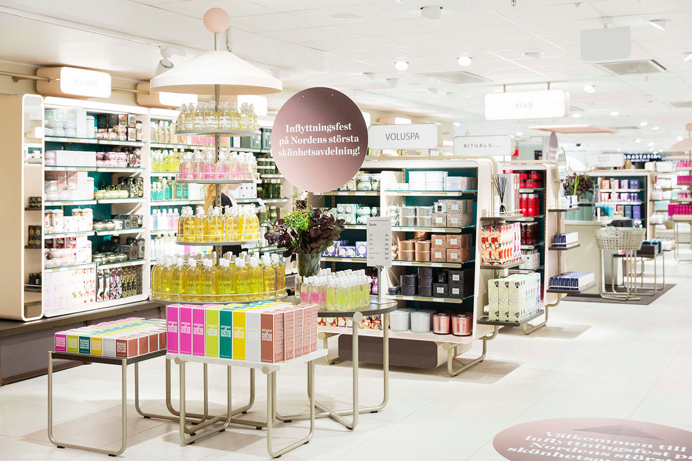 Åhléns butikskoncept, skönhetsavdelning